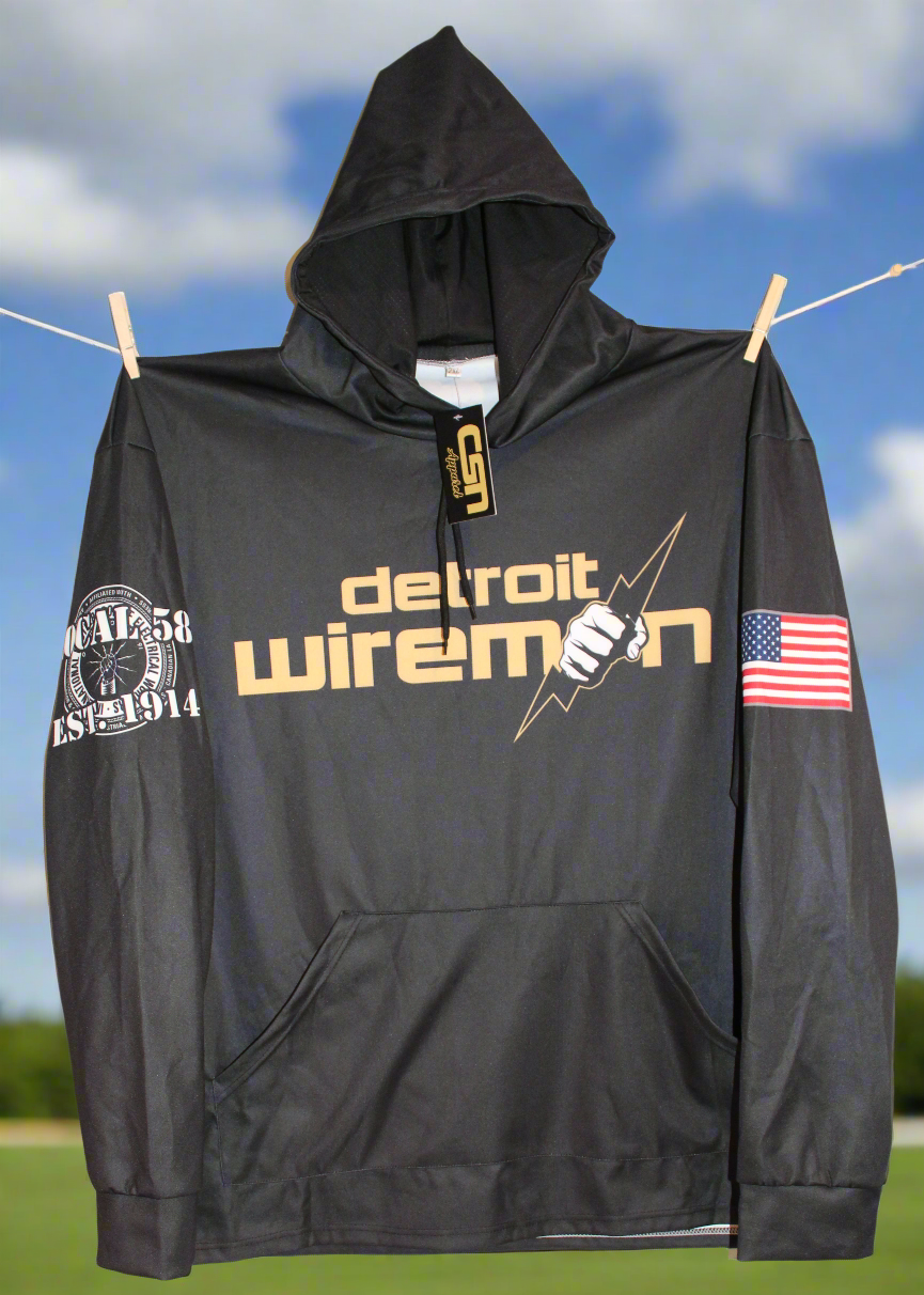 Detroit Wiremen Team Hoodie | Black