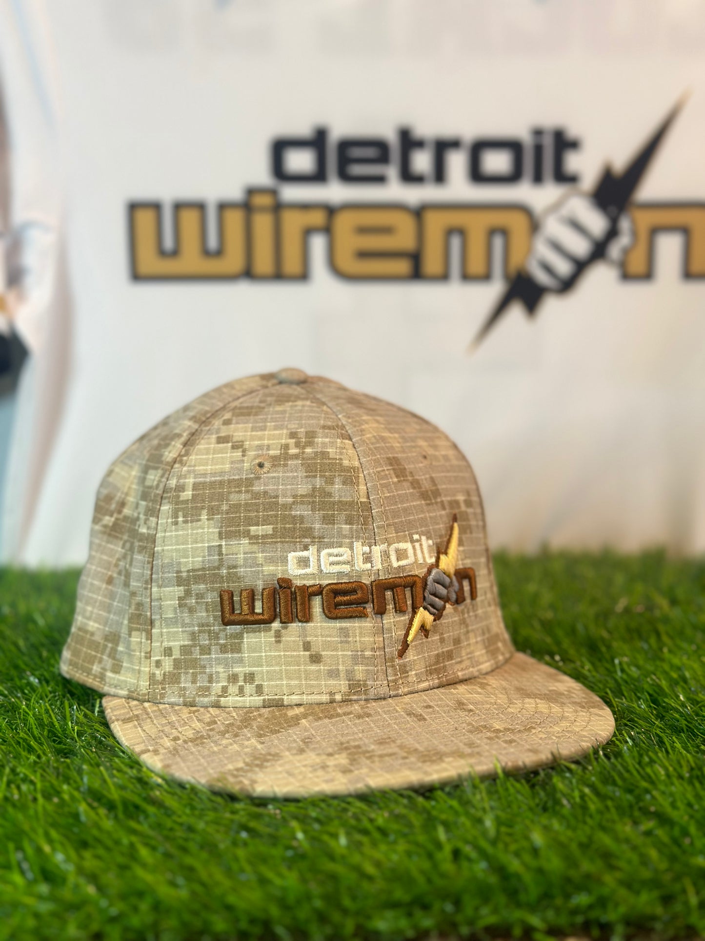 Detroit Wiremen Fitted Hat | Digital Camo | The Game